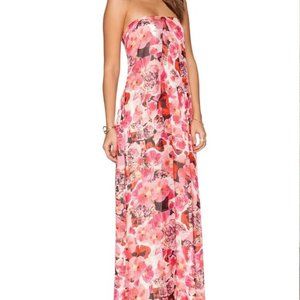 Sam Edelman strapless floral maxi dress